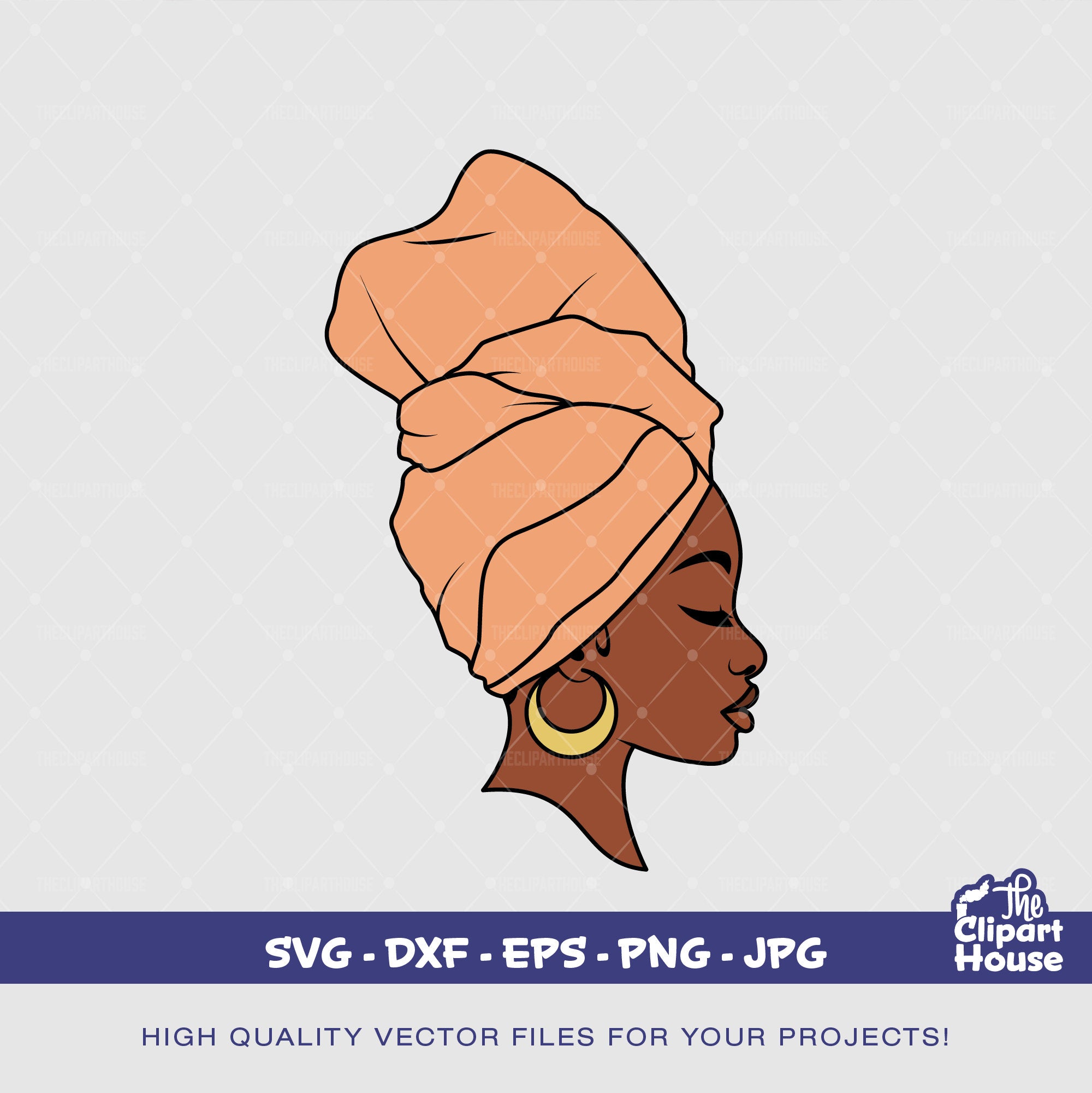 Black Woman Headwrap African American Svg Black Woman Svg Black Gir The Clipart House 9511