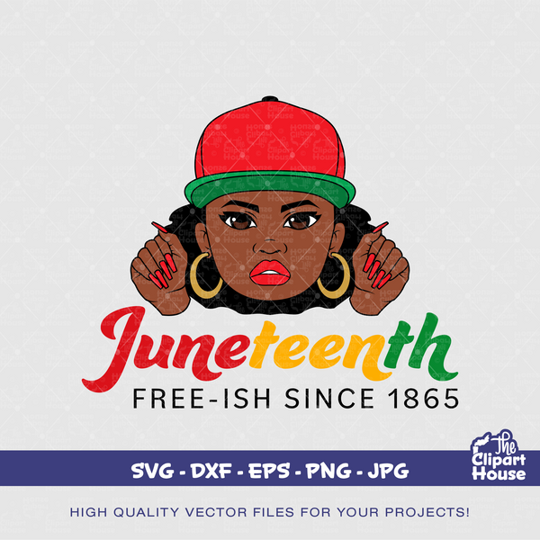 Juneteenth Periodt Woman Cap Text