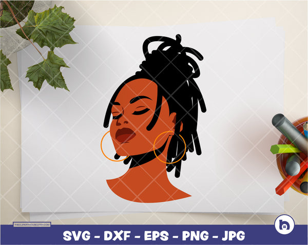 Dreadlocks love | Digital SVG - DXF - EPS - png - Jpg | Instant Download | Cricut, svg, printable,african american svg,black woman svg,afro - The Clipart House