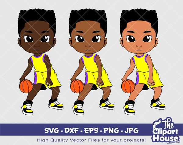 Peekaboo Basketball Boy | Digital SVG - DXF - EPS - png - Jpg | Instant Download | african american svg, black kid svg, afro child svg