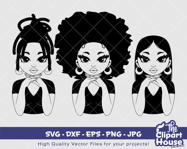 Peekaboo Woman Silhouette | Digital SVG - DXF - EPS - png - Jpg | Instant Download | african american svg, black woman svg, afro woman