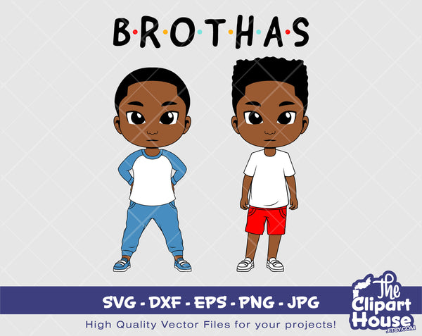 Peekaboo Brothas | Digital SVG - DXF - EPS - png - Jpg | Instant Download | african american svg, black kid svg, afro child svg