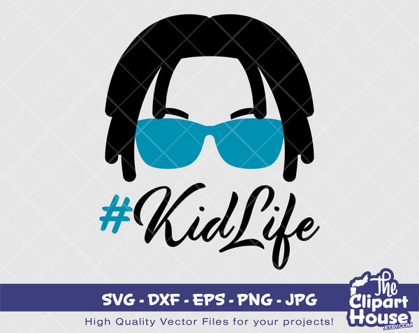 Kid Life 2 | Digital SVG - DXF - EPS - png - Jpg | Instant Download | Cricut svg, printable,african american svg, hair svg