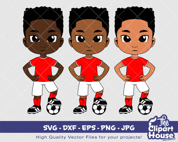 Peekaboo Soccer Boy 1 | Digital SVG - DXF - EPS - png - Jpg | Instant Download | african american svg, black kid svg, afro svg