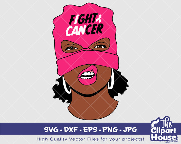 I Can Fight Cancer Woman | Digital SVG - DXF - EPS - png - Jpg | Instant Download | cancer research, women, we can do it,strong svg,survivor