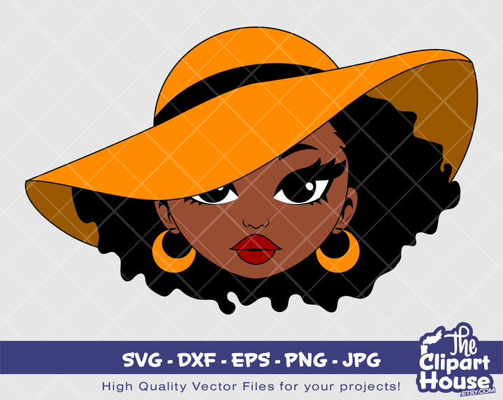 Elegant Woman 2 | Digital SVG - DXF - EPS - png - Jpg | Instant Download | african american svg, black woman svg, afro woman - The Clipart House