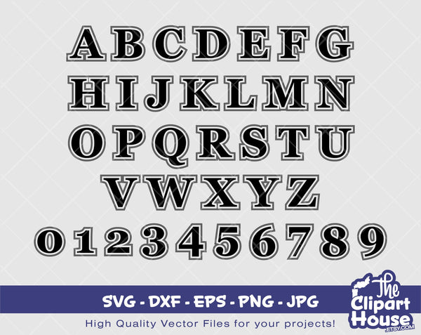 English Alphabet | Digital SVG - DXF - EPS - png - Jpg | Instant Download | english alphabet, font , typeface,