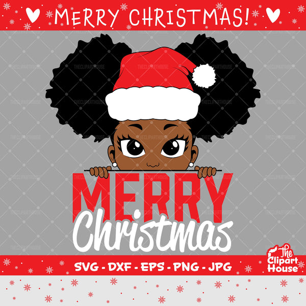 Merry Christmas Girl 2 | Digital SVG - DXF - EPS - png - Jpg | Instant Download | christmas svg, family svg, santa claus svg, elf svg