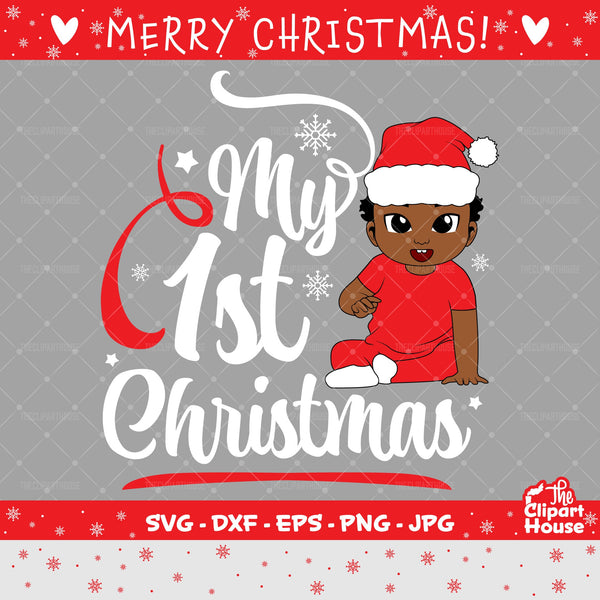 My 1st Christmas Boy | Digital SVG - DXF - EPS - png - Jpg | Instant Download | christmas svg, family svg, santa claus svg, elf svg