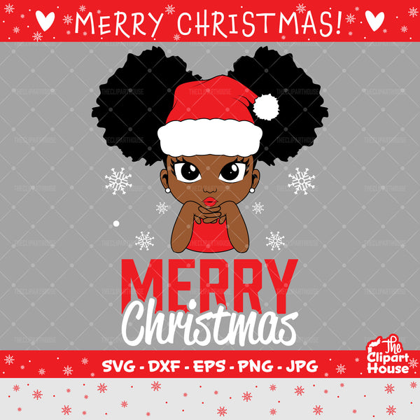 Merry Christmas Girl | Digital SVG - DXF - EPS - png - Jpg | Instant Download | christmas svg, family svg, santa claus svg, elf svg