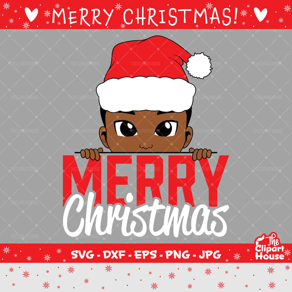 Merry Christmas Boy 2 | Digital SVG - DXF - EPS - png - Jpg | Instant Download | christmas svg, family svg, santa claus svg, elf svg