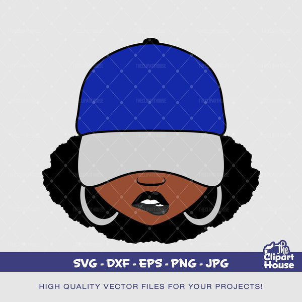 Afro Lip Bite 2, smirk svg, african american svg,black woman, afro lady, lip bite svg, womans lips svg, black girl magic svg - The Clipart House