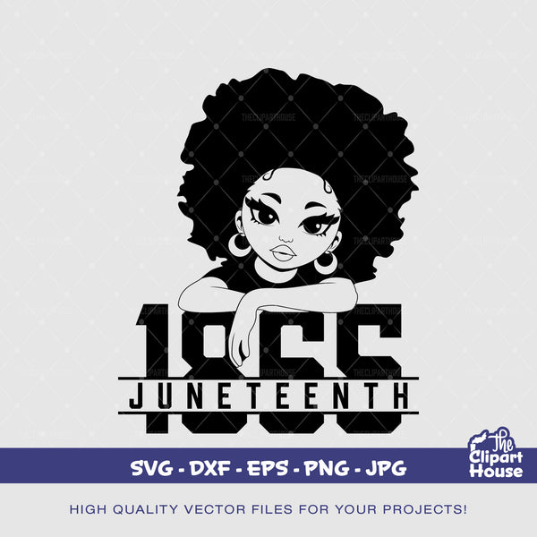 1865 Juneteenth Woman | Digital SVG - DXF - EPS - png - Jpg | Instant Download | african american svg, juneteenth, black history