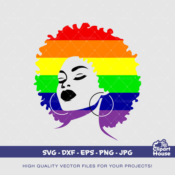 LGBTQIA+ Afro Love, gay svg, lesbian svg, LGBTQIA+ svg, pride svg, love is love svg