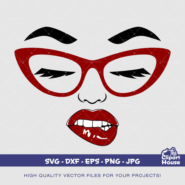 Lip Bite, smirk svg,african american svg,black woman svg,afro lady svg, Lip Bite svg