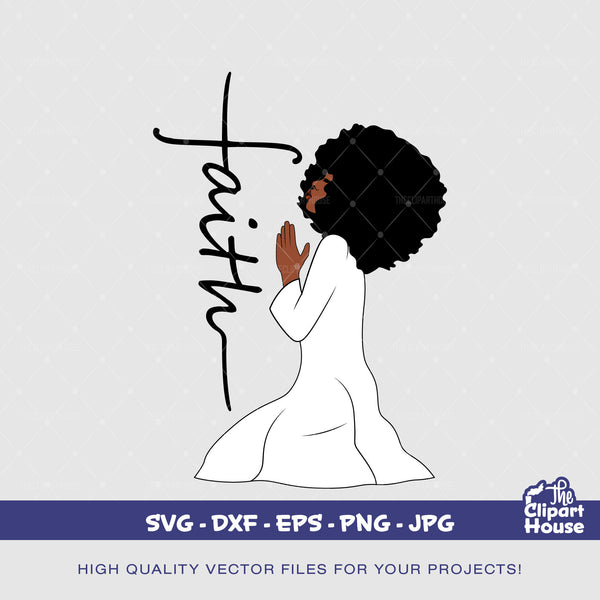 Angel Prayers Faith, african american svg, black woman svg,faith svg,religion,hope