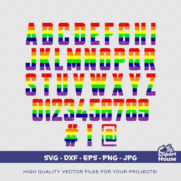 LGBTQIA+ Alphabet, pride svg, gay svg, lesbian svg, lgbt svg, pride svg, love is love svg, love, alphabet svg, font svg