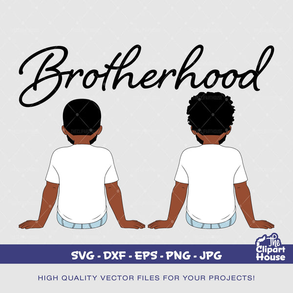 Brotherhood Men, african american svg, black man svg, afro man svg, group of friends svg, brotherhood svg