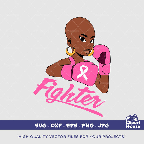 Breast Cancer Fighter Text 2, cancer research, women svg, we can do it svg, survivor svg, breast cancer awareness, cancer survivor gift