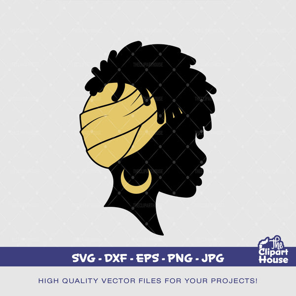 Black Woman Locs Gold, african american svg, black woman svg, black girl svg, melanin svg, afro girl svg, melanin svg