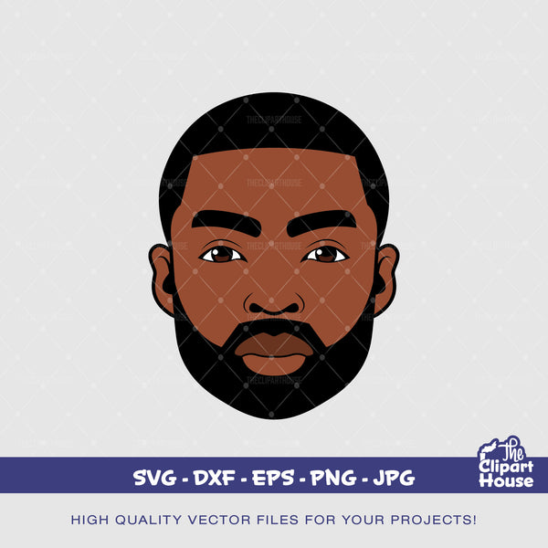 Black Man, african american svg, black man svg, bearded man svg, black excellence svg, melanin svg, dope svg, black king svg