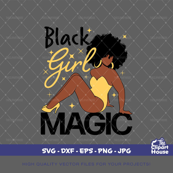 Black Girl Magic Woman, quote svg, sayings svg, african american svg, black woman svg, afro girl svg, black girl magic svg, black quotes svg