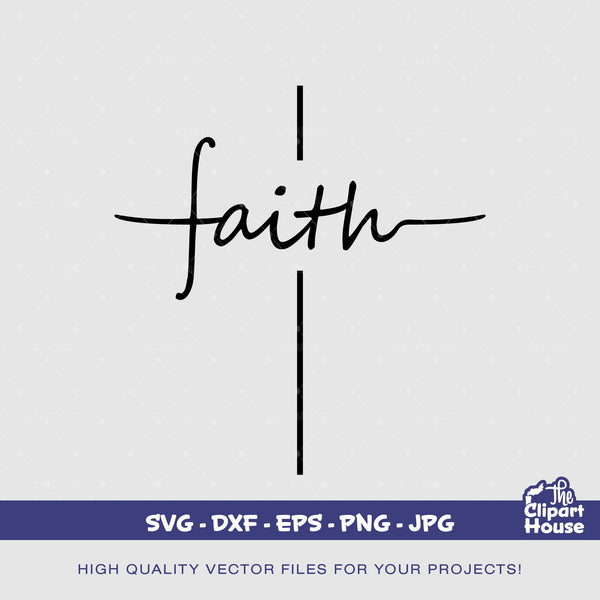 Faith Cross, faith svg, religion svg, hope, family, religious svg, faith hope love svg, Family svg, god svg, praying svg