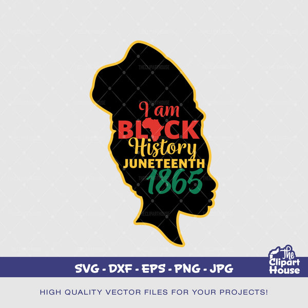 I Am Black History Juneteenth Woman, african american svg, black woman svg, afro, faith svg, religion svg, hope svg, praying hands