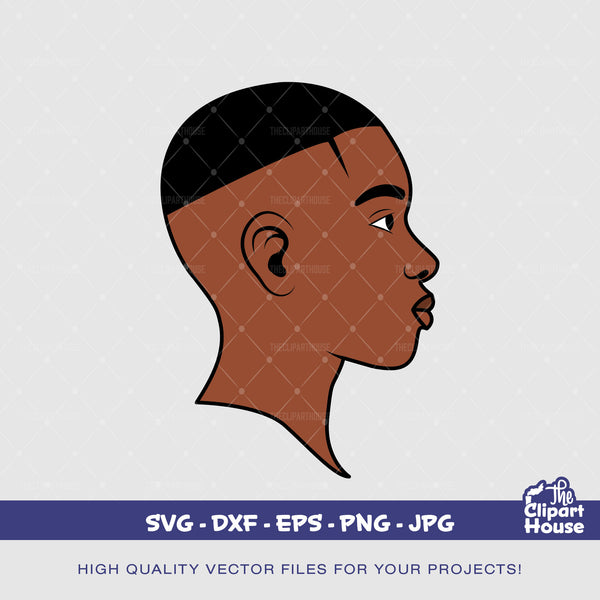 Black Man Fade, african american svg, black man svg, bearded man svg, black excellence svg, melanin svg, dope svg