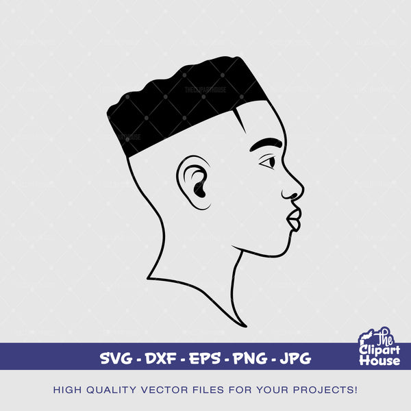 Black Man High Top Silhouette, african american svg, black man svg, bearded man svg, black excellence svg, melanin svg, dope svg