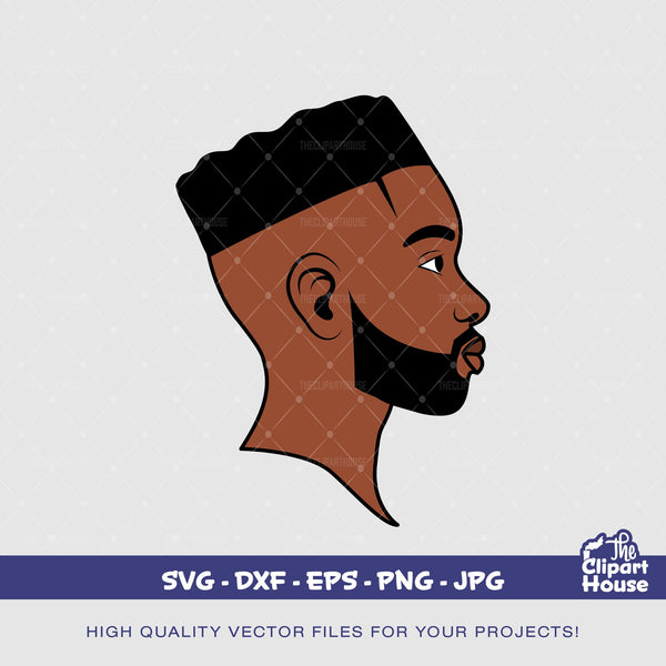 Bearded Black Man High Top, african american svg, black man svg, bearded man svg, black excellence svg, melanin svg, dope svg