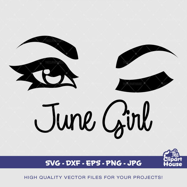 June Girl, zodiac sign, horoscope svg, astrology svg, birthday girl svg,  zodiac svg, june birthday