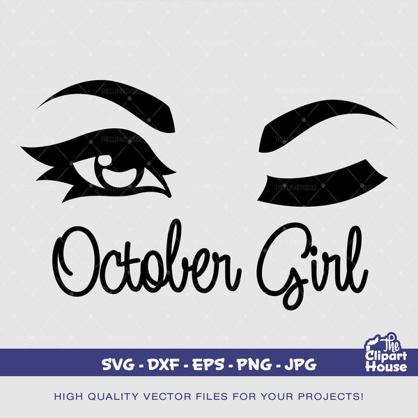 October Girl, zodiac sign, horoscope svg, astrology svg, birthday girl svg,  zodiac svg, October birthday