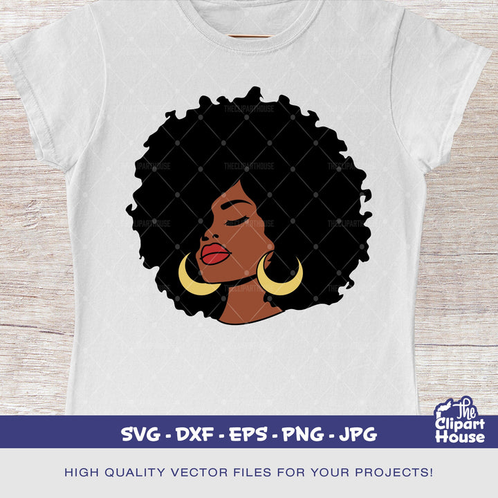 Big Afro Woman, african american svg, black woman svg, afro girl svg, black girl magic svg, black queen svg - The Clipart House