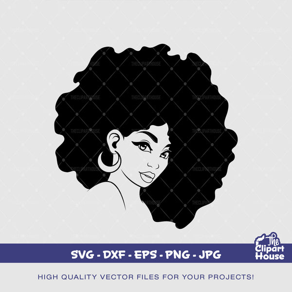 Black Woman Afro Silhouette, african american svg, black woman svg, black girl svg, melanin svg, afro girl svg, melanin svg