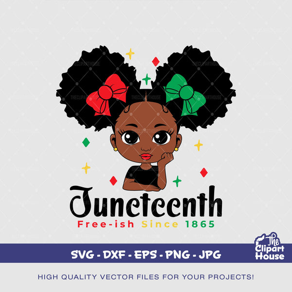 Juneteenth Black Girl, african american svg, juneteenth, black history, 1865, black history month svg