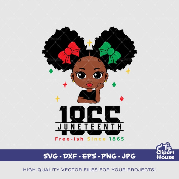 Juneteenth 1865 Black Girl, african american svg, juneteenth, black history, 1865, black history month svg