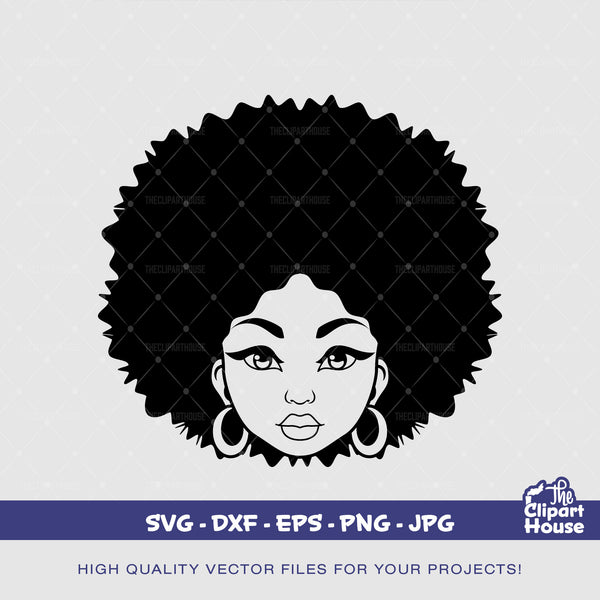 Afro Woman Silhouette, african american svg, black woman svg, black girl svg, melanin svg, afro girl svg, melanin svg