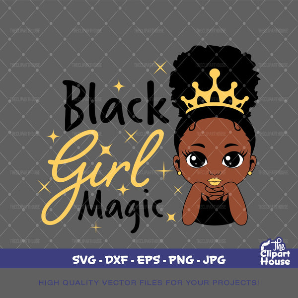 Black Girl Magic Girl, quote svg, sayings svg, african american svg, black woman svg, afro girl svg, black girl magic svg, black quotes svg