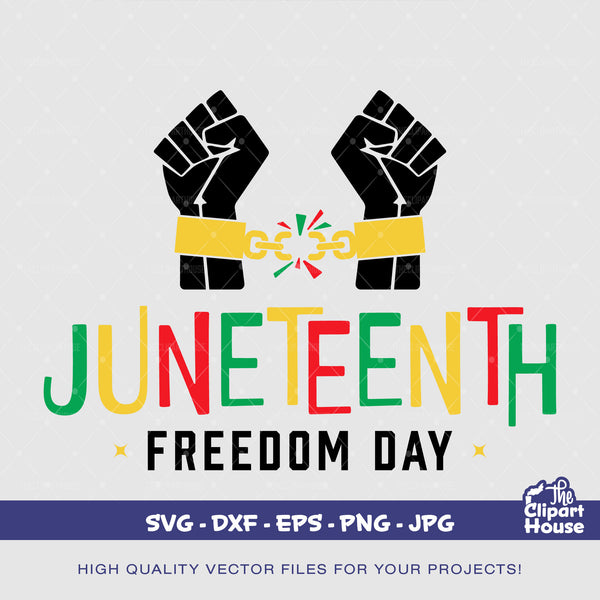 Juneteenth Freedom Day Chains, african american svg, juneteenth, black history svg, 1865, black history month, freedom day svg