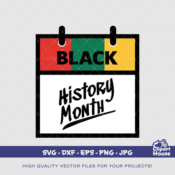 Black History Month Calendar, african american svg, juneteenth, black history svg, 1865, black history month