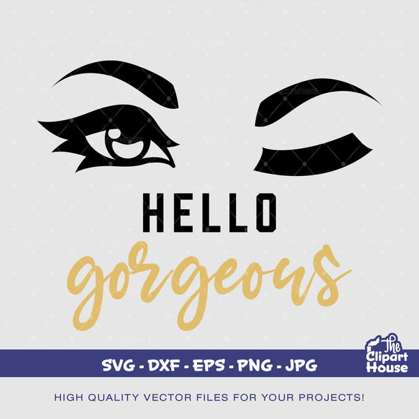 Hello Gorgeous, african american svg, black woman svg, afro girl svg, black girl magic svg, black queen svg