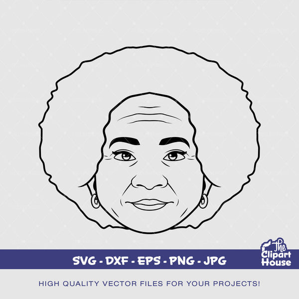 Grandma Silhouette, african american svg, black woman svg, afro girl svg, black girl magic svg, black queen svg