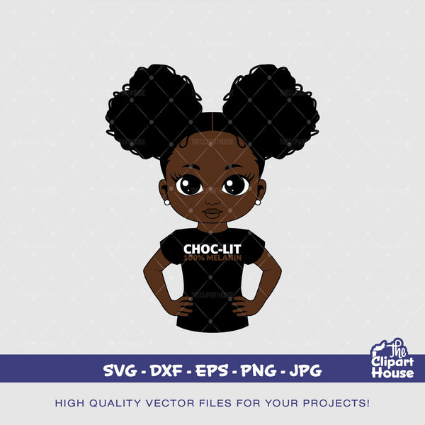 ChocLit Girl, african american svg, black woman svg, afro girl svg, black girl magic svg, black queen svg,