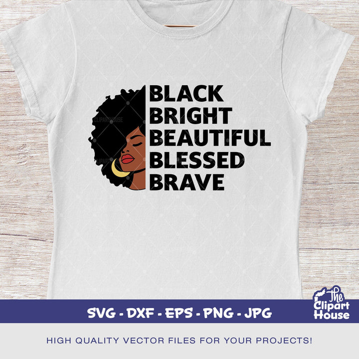 Afro Woman Black Quotes, african american svg, black woman svg, afro girl svg, black girl magic svg, black queen svg - The Clipart House