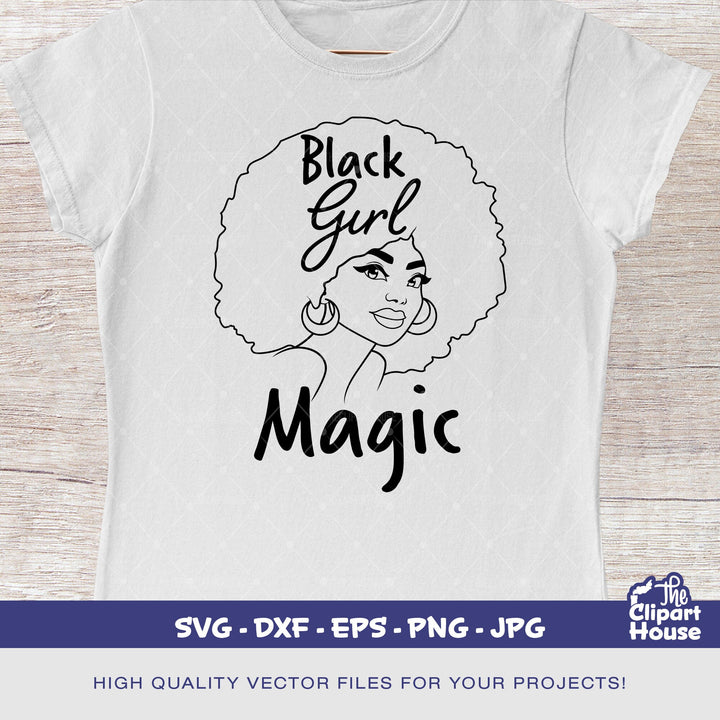 Black Girl Magic 2, african american svg, black woman svg, afro girl svg, black girl magic svg, black queen svg - The Clipart House