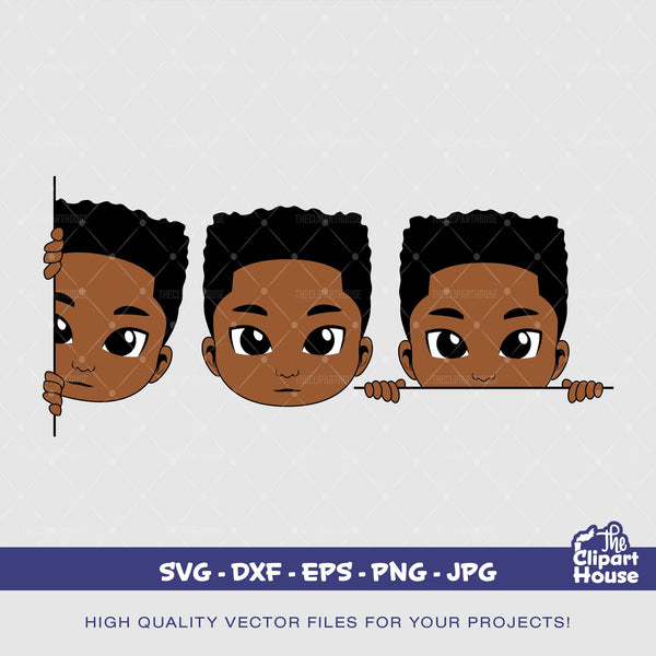 Peekaboo High Top Boy Set, african american svg, black kid svg, afro child svg, black boy magic svg, afro boy svg, peekaboo boy svg