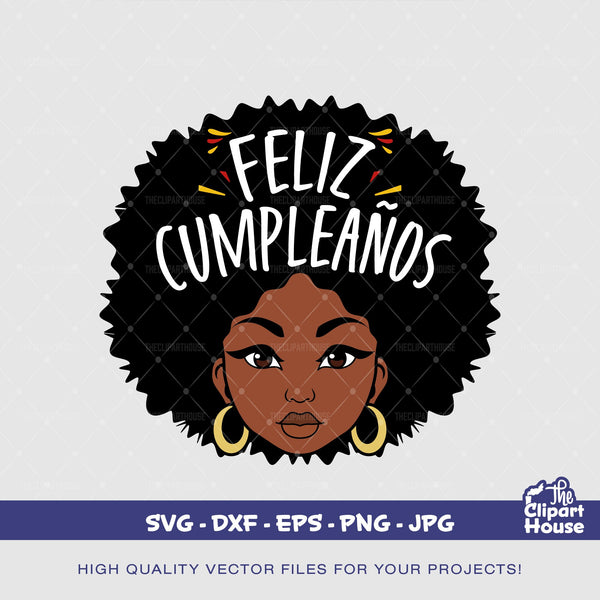 Feliz Cumpleaños Afro Latina, zodiac sign, horoscope svg, astrology svg, birthday girl svg, happy birthday svg, teenager birthday