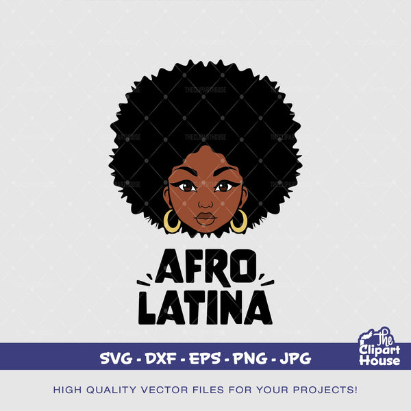 Afro Latina, latina svg, latina t shirt, afro latina svg, spanish svg, spanish art, morena, afro latina svg - The Clipart House