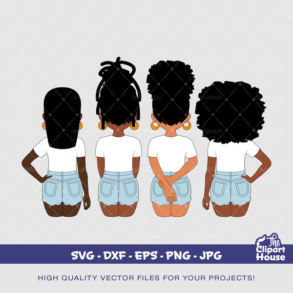 Friendship Girls, african american svg, black woman, friendship goals, best friends, group of friends svg, black girl magic svg